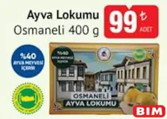 OSMANELİ AYVA LOKUMU 400 G fiyat ve kampanya bilgisi